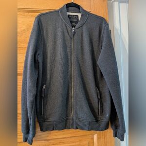 All Saints Men's Gray Bomber Style Jacket Size Large